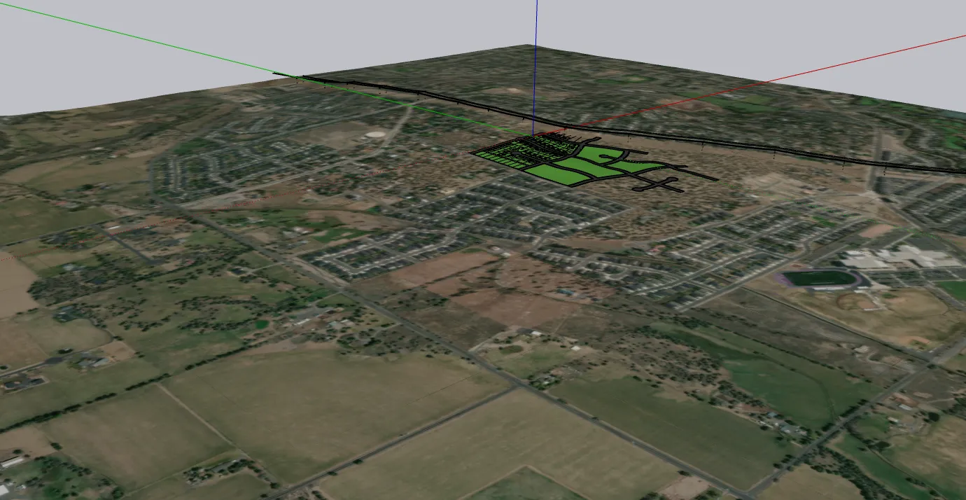 Overland in neighborhood context